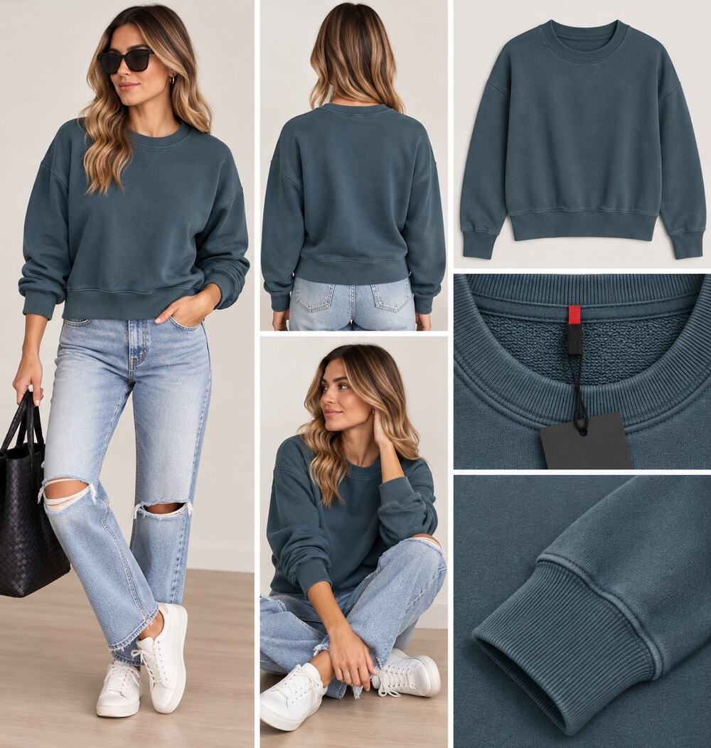 philanthropy Blue sweatshirt SZ S NWT